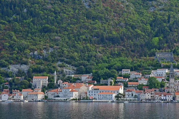 Kotor Montenegro Septiembre 2021 Bahía Kotor — Foto de Stock