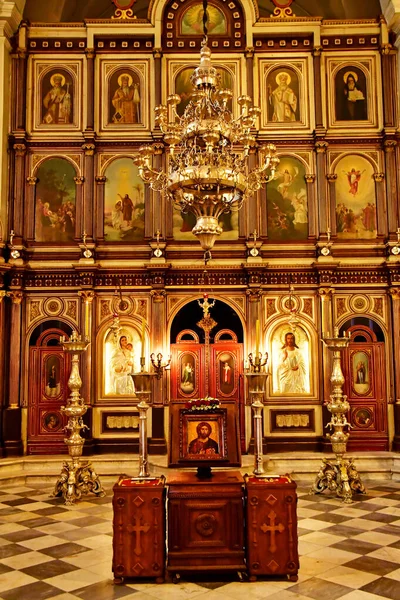 Kotor Montenegro Septiembre 2021 Iglesia Ortodoxa San Nicolás — Foto de Stock