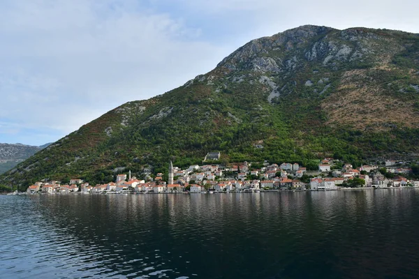 Kotor Montenegro Septiembre 2021 Bahía Kotor — Foto de Stock