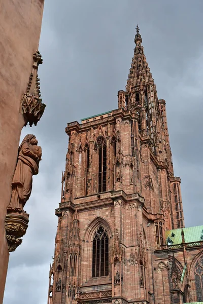 Strasbourg Franciaország Augusztus 2021 Notre Dame Katedrális — Stock Fotó