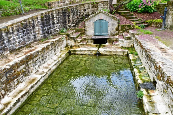 Combrit Sainte Marine France May 2021 Fountain Picturesque Village — 图库照片