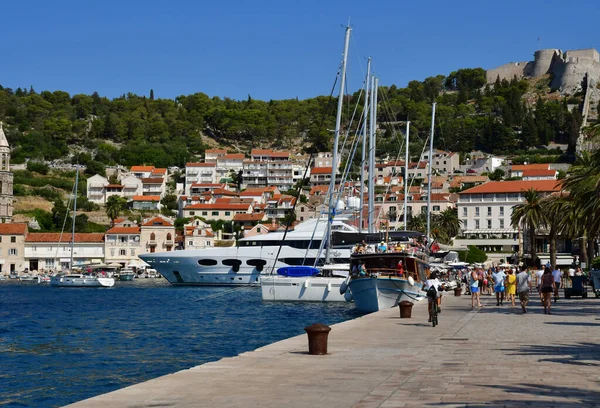 Hvar Croatie Septembre 2021 Vieille Ville Pittoresque — Photo