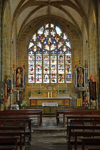 Locronan France May 2021 Saint Ronan Church — 图库照片