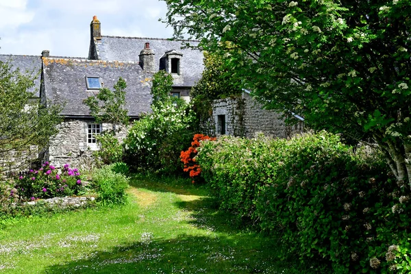 Locronan France Mai 2021 Vieux Village Pittoresque — Photo