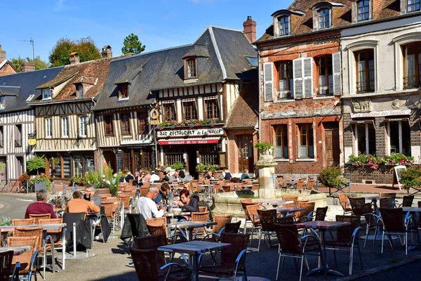 Lyons Foret Frankrike Oktober 2021 Den Pittoreska Byn Normandie — Stockfoto