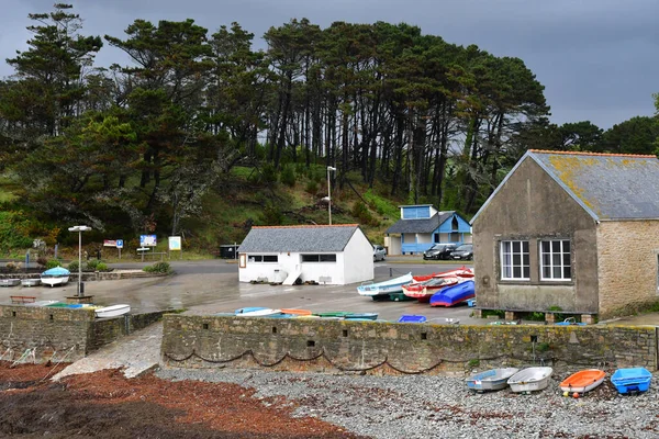 Plouhinec France May 2021 Port Pors Poulhan — 图库照片