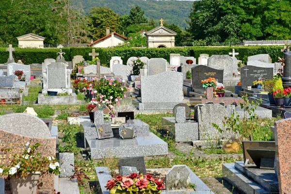 Verneuil Sur Seine France September Tdecember 2021 Cemetery — 图库照片