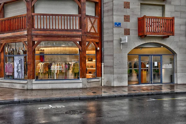 Deauville Francie Září 2019 Obchod Centru Města — Stock fotografie