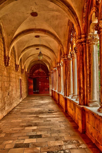 Dubrovnik Kroatien September 2021 Den Pittoreska Dominikanska Klostret Museum — Stockfoto