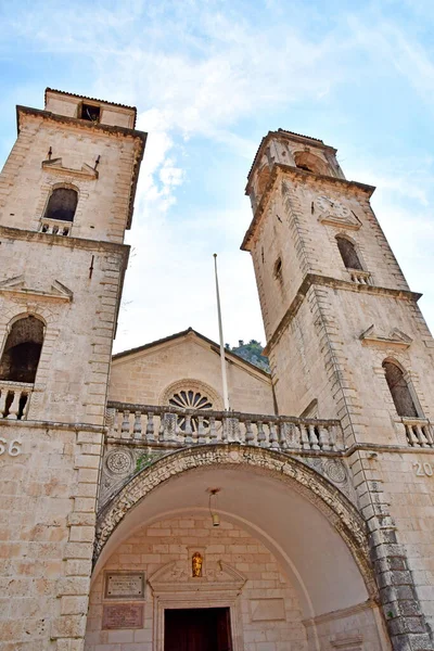 Kotor Montenegro September 2021 Pittoreske Sint Tryphon Kathedraal — Stockfoto