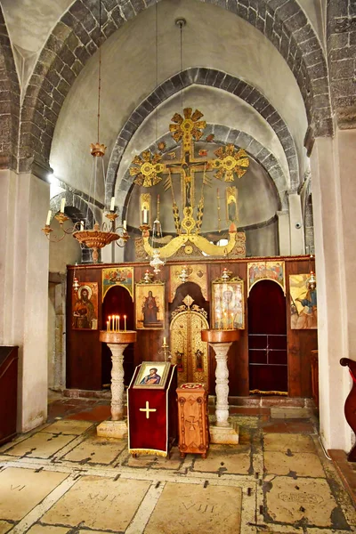 Kotor Černá Hora Září 2021 Ortodoxní Kostel Mikuláše — Stock fotografie
