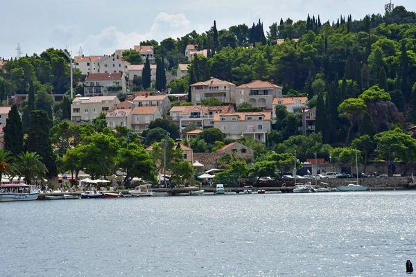 Croácia França Junho 2021 Pitoresca Cidade Cavtat Nos Balcãs — Fotografia de Stock