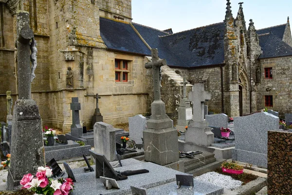 Primelin France May 2021 Cemetery Saint Tugen Church — 图库照片