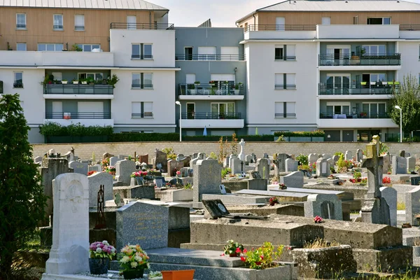Verneuil Sur Seine França Setembro 2021 Cemitério — Fotografia de Stock