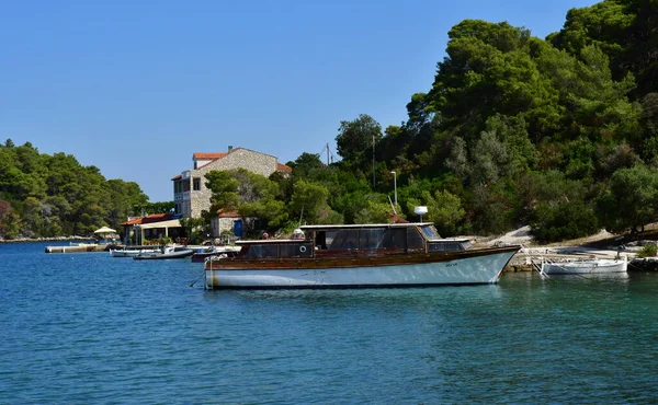 Mljet Adası Hırvatistan Eylül 2021 Yazın Pitoresk Ada — Stok fotoğraf