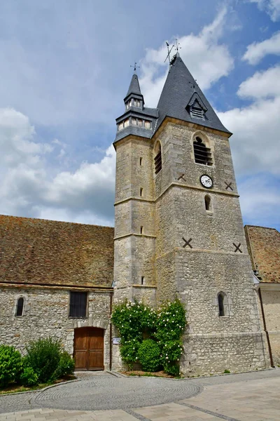 Chaussee Ivry France June 2021 Saint Blaise Church — Stock Photo, Image