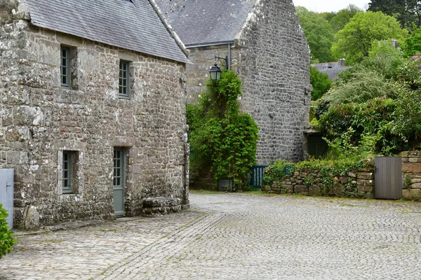 Locronan França Maio 2021 Pitoresca Aldeia Velha — Fotografia de Stock