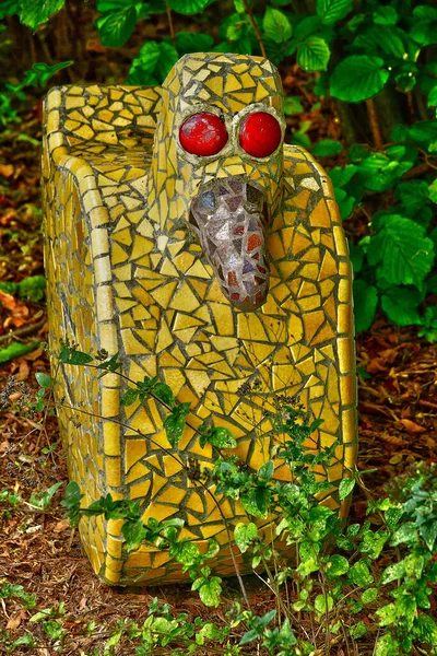 Poissy France September 2021 Bird Scupture Toy Museum Garden — Stock Photo, Image