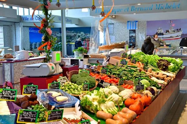 Cabourg França Setembro 2019 Mercado Centro Cidade — Fotografia de Stock