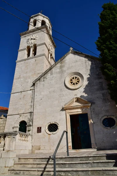 Cavtat Κροατία Σεπτεμβρίου 2021 Εκκλησία Του Αγίου Νικολάου — Φωτογραφία Αρχείου