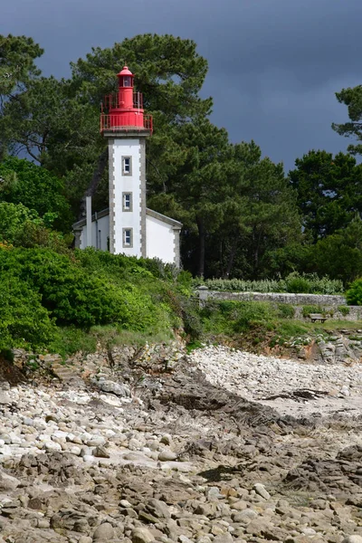 Combrit Sainte Marine France May 2021 Lighthouse — Stock Photo, Image