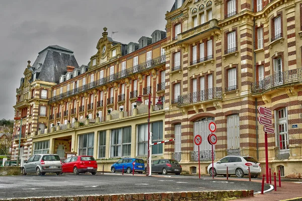 Houlgate France September 2019 Belle Epoque Grand Hotel Центрі Міста — стокове фото
