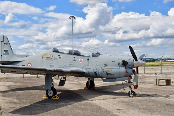 Bourget Francie Červenec 2021 Embraer Emb 312F Tucano Vzdušném Kosmickém — Stock fotografie