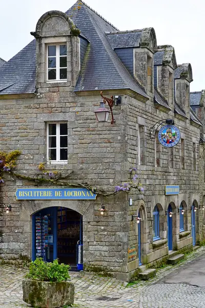 Locronan France May 2021 Bisokie Shop Picturesque Old Village — 图库照片