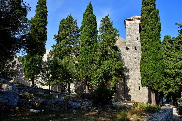 Het Eiland Mljet Kroatië September 2021 Het Benedictijner Klooster — Stockfoto