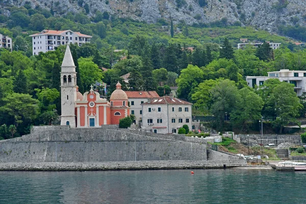 Kotor Černá Hora Září 2021 Kotorský Záliv — Stock fotografie