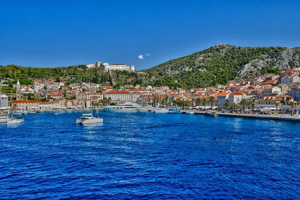 Hvar Κροατία Σεπτεμβρίου 2021 Γραφική Παλιά Πόλη — Φωτογραφία Αρχείου