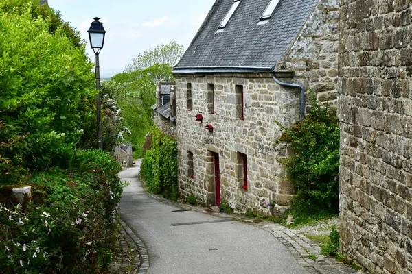 Locronan Frankrike Maj 2021 Den Pittoreska Gamla Byn — Stockfoto