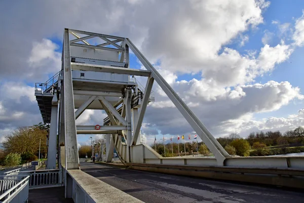 Benouville Γαλλία Σεπτεμβρίου 2019 Γέφυρα Του Πήγασου Νέα Γέφυρα Που — Φωτογραφία Αρχείου