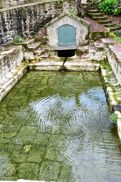 Combrit Sainte Marine France May 2021 Fountain Picturesque Village — 图库照片