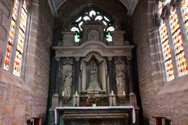 Pont Abbe Francia Mayo 2021 Iglesia Notre Dame Des Carmes —  Fotos de Stock