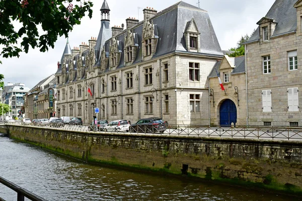 Quimper Francia Mayo 2021 Prefectura Casco Antiguo Ciudad —  Fotos de Stock