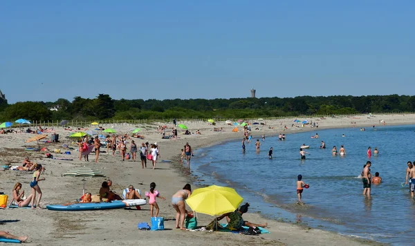 Sarzeau Francja Czerwiec 2021 Plaża Suscinio — Zdjęcie stockowe