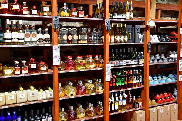 Pont Aven Francia Mayo 2021 Alcohol Una Tienda Especializada —  Fotos de Stock