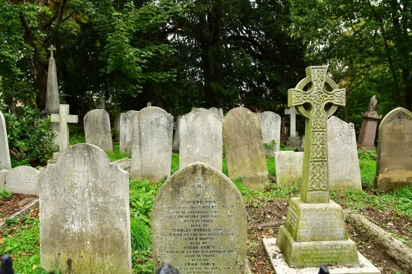 Londres Hampstead Inglaterra Octubre 2021 Cementerio — Foto de Stock