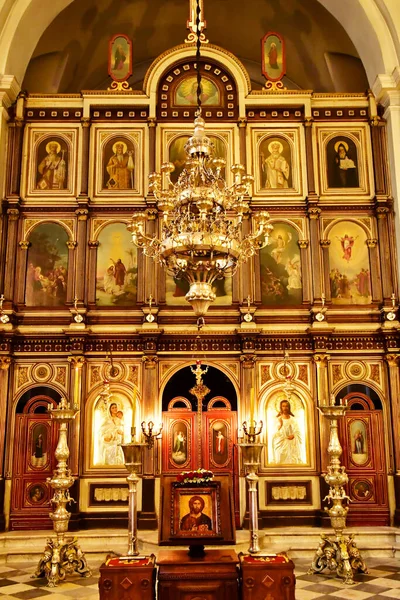 Kotor Montenegro Setembro 2021 Igreja Ortodoxa Saint Nicolas — Fotografia de Stock