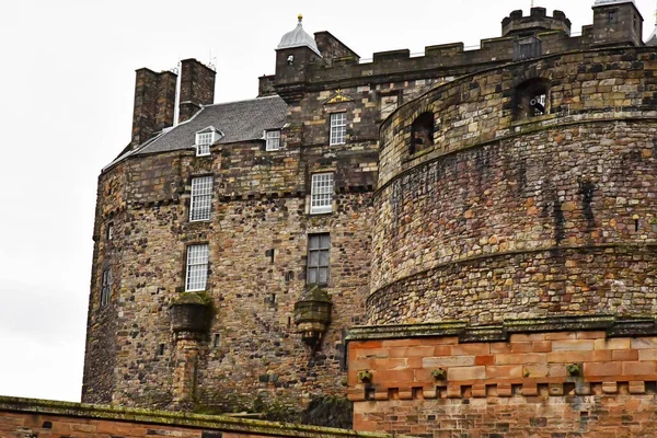 2021年10月21日 苏格兰爱丁堡 古老的风景如画的城堡 — 图库照片