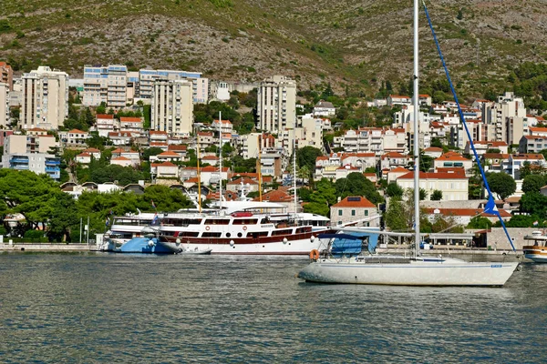 Dubrovnik Croatia September 2021 New Port — Stock Photo, Image