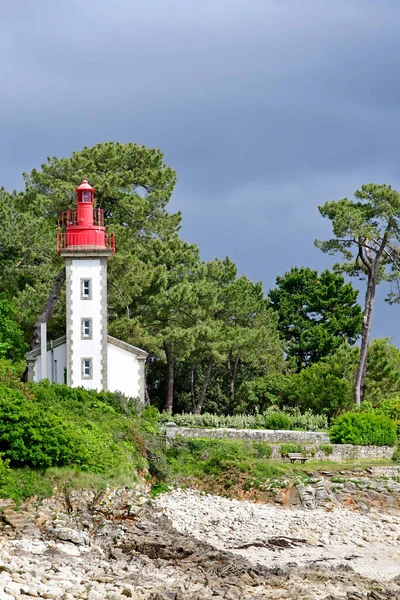 Combrit Sainte Marine France May 2021 Lighthouse — 图库照片