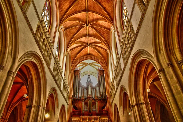 Quimper Francia Mayo 2021 Catedral Saint Corentin —  Fotos de Stock
