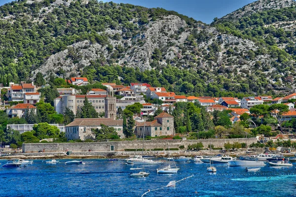 Hvar Horvátország Szeptember 2021 Festői Óváros — Stock Fotó