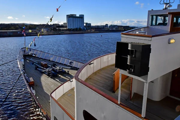 Edimburgo Scozia Ottobre 2021 Barca Britannia Queen Costruita Nel 1953 — Foto Stock