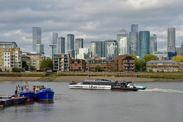 London England Oktober 2021 Fluvial Kryssning Thames Floden — Stockfoto