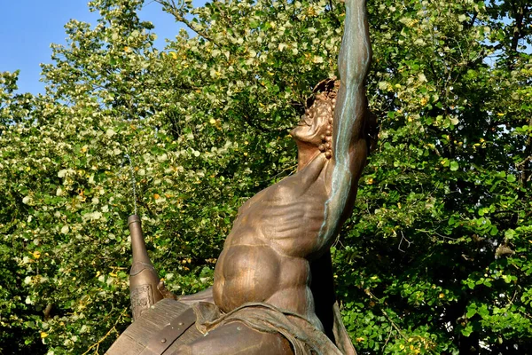 Remich Luxemburg August 2021 Skulptur Der Innenstadt — Stockfoto