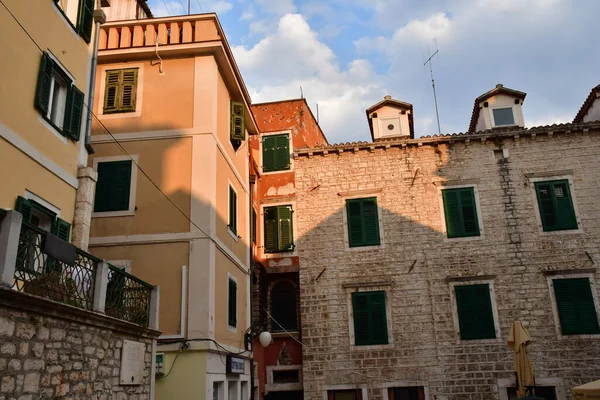 Sibenik Croacia Septiembre 2021 Pintoresco Centro Ciudad — Foto de Stock