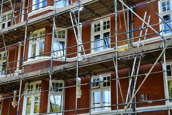 London Hampstead England Oktober 2021 Bauarbeiten Einem Haus Stadtteil Belsize — Stockfoto